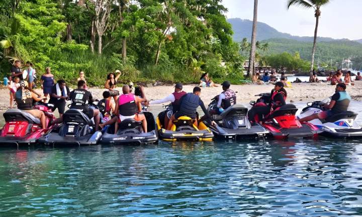 Sortie ski en groupe Martinique
