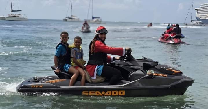 Baptême jet ski enfants Martinique